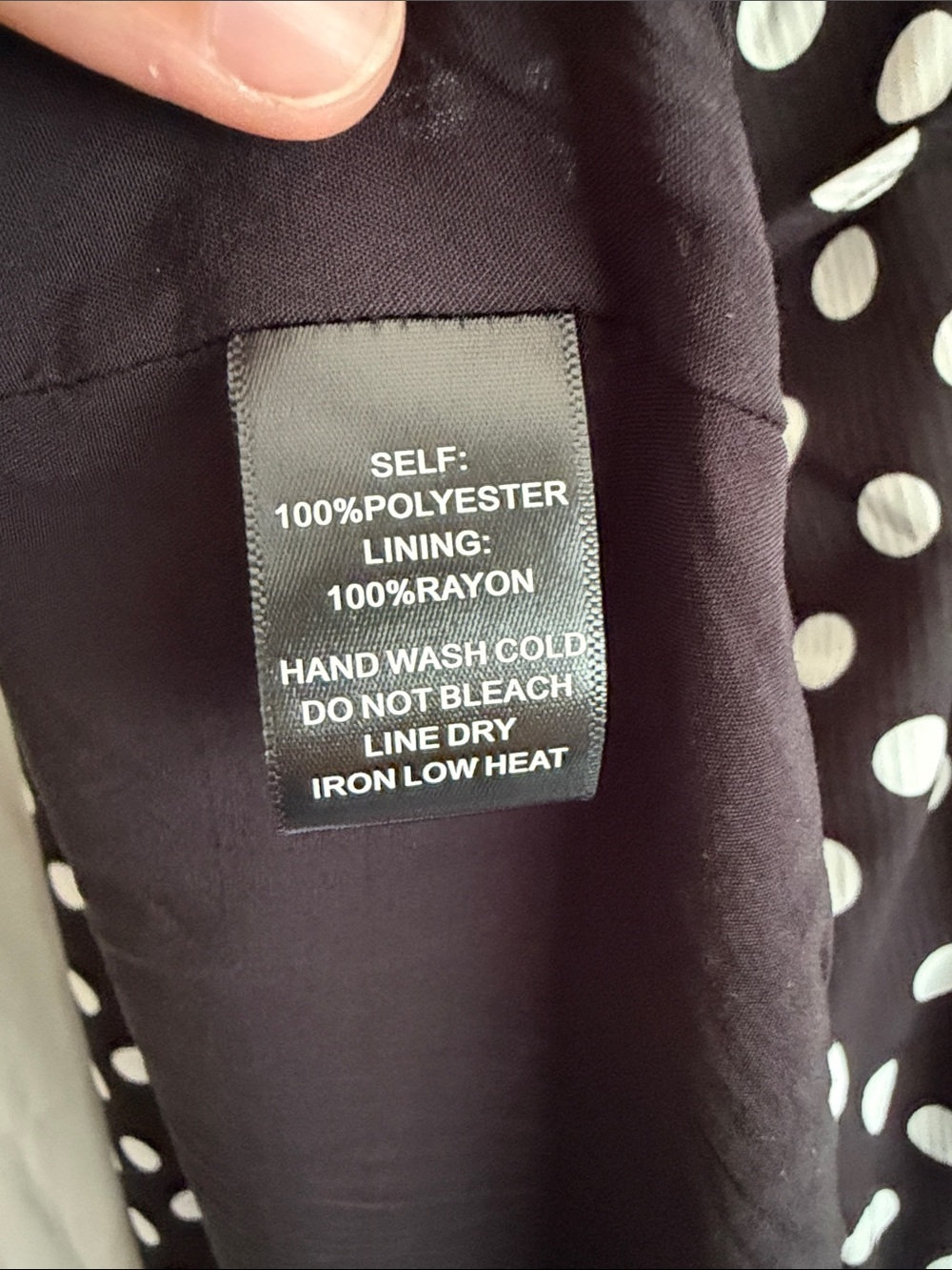 IF BY SEA Black White Polka Dot Wrap Maxi Dress Medium - Picture 4 of 7